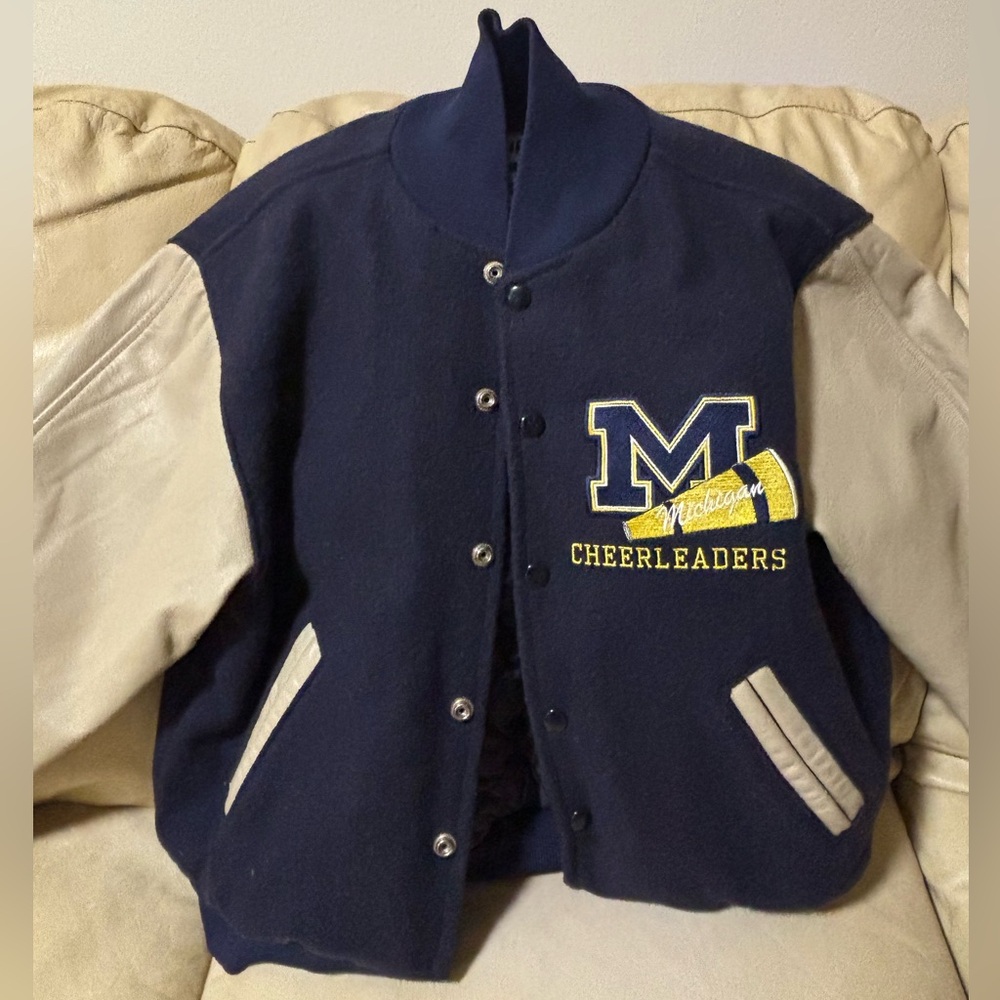 Vintage University of Michigan Cheerleaders Varsity Jacket